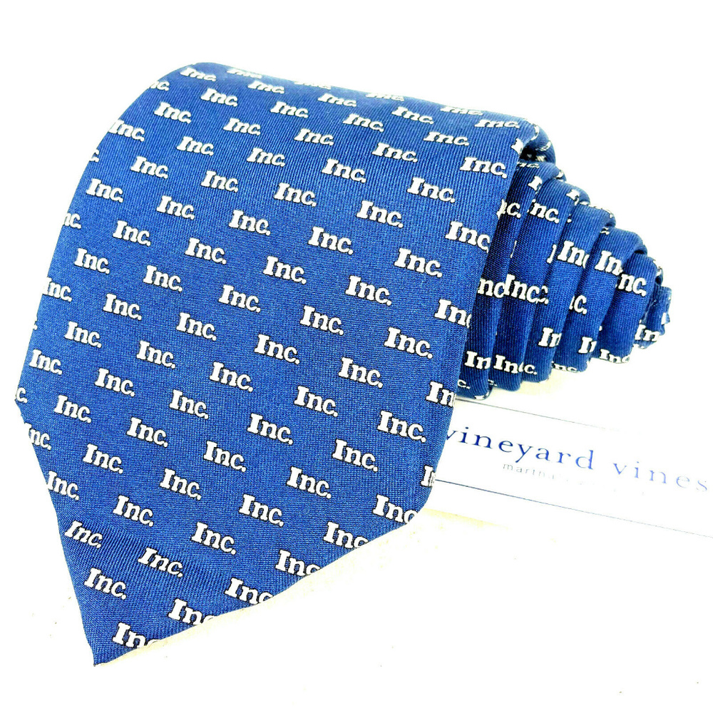 NWT Vineyard Vines Custom Collection INC Blue Silk